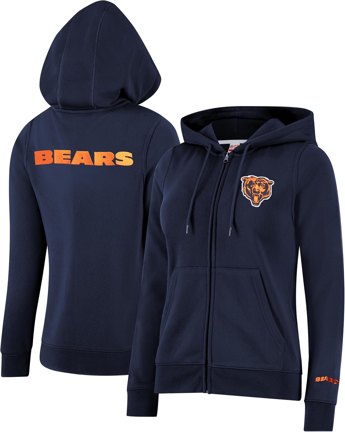 Ultra Game Women's Full Zip Marl Knit Hoodie for NFL Fans