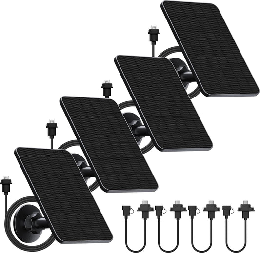 4 Pack Solar Panel for Blink Outdoor Cameras with 13.1ft Cable