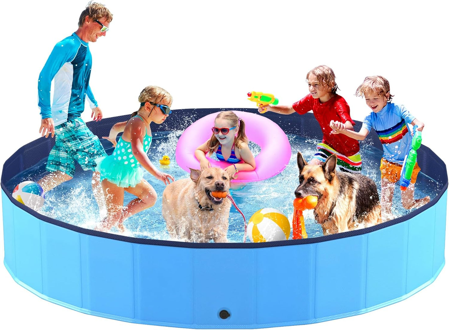 Niubya Foldable Swimming Pool for Pets - Durable & Easy Use