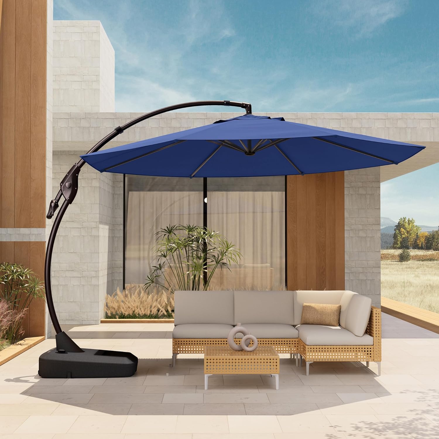 Grand patio 12 FT Patio Cantilever Umbrella for Outdoor Shade
