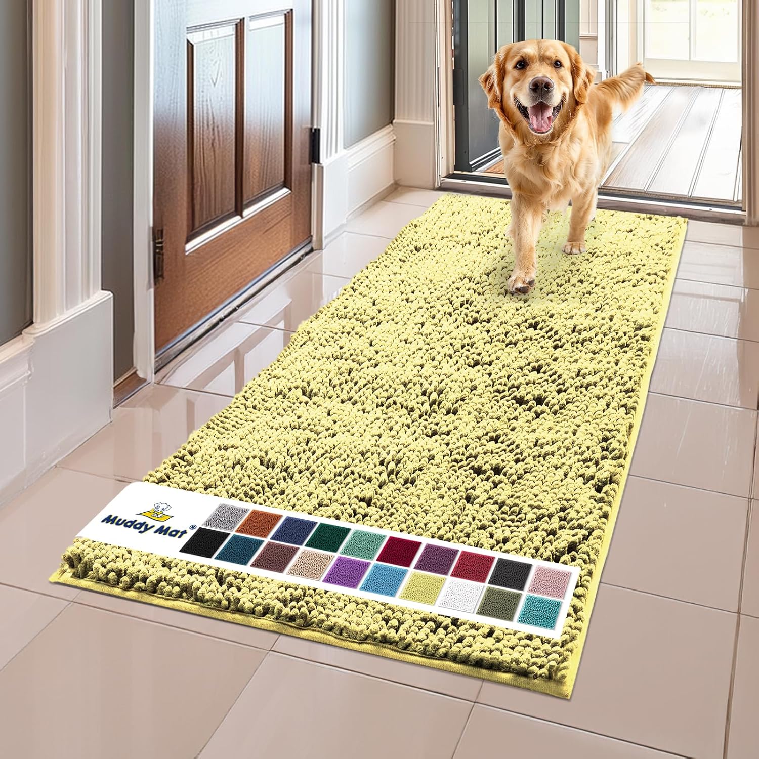 Muddy Mat Original Dog Door Mat for Muddy Paws - Super Absorbent