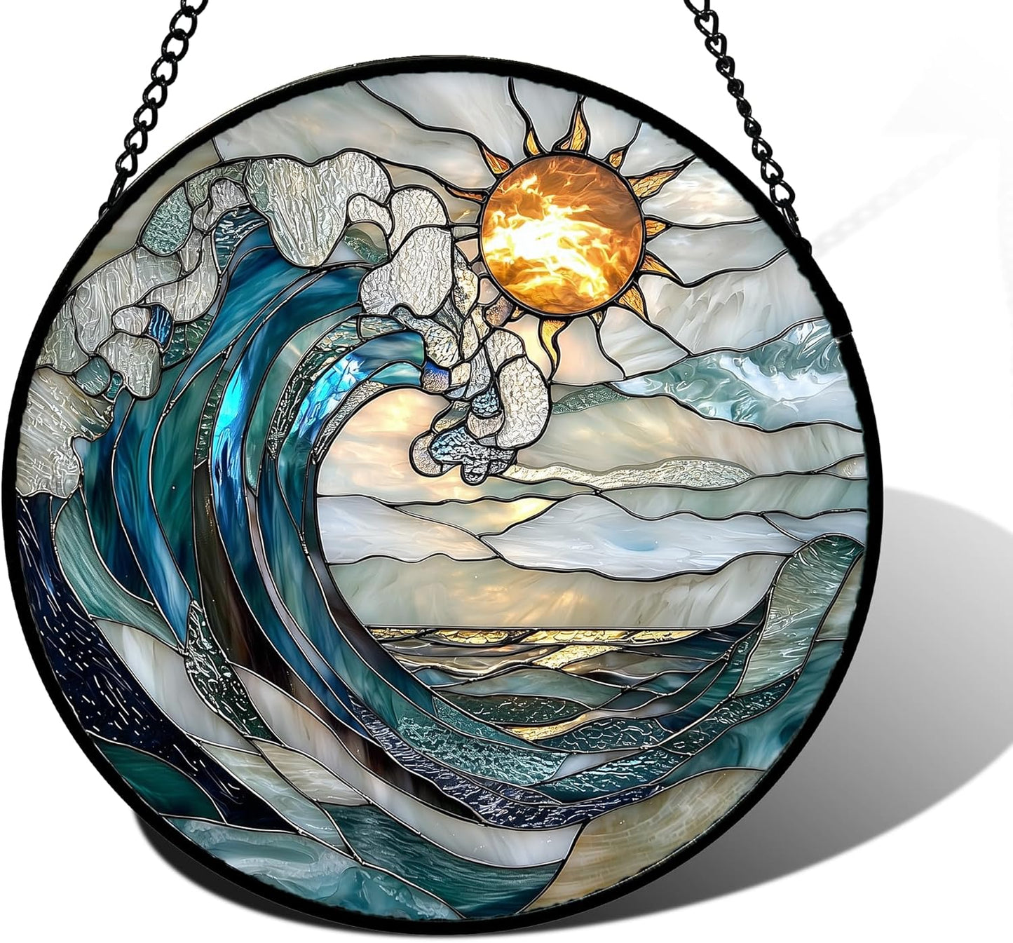 Stained Glass Window Hanging Suncatcher for Home Decor Gifts