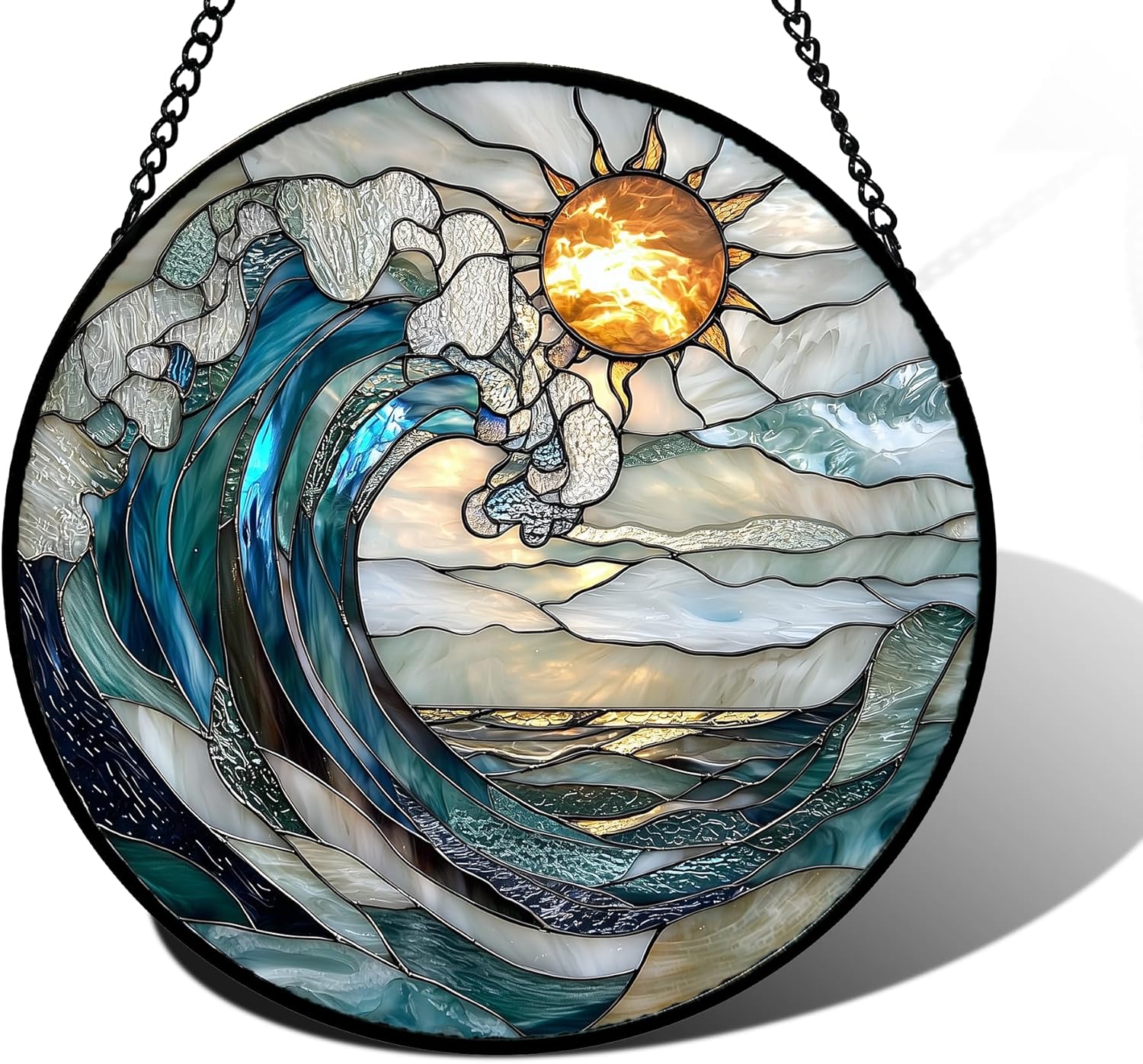 Stained Glass Window Hanging Suncatcher for Home Decor Gifts