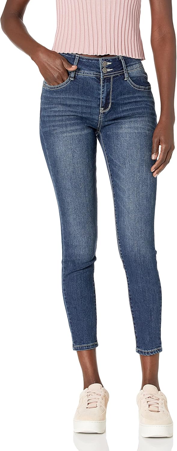 WallFlower Women's Flirty Curvy Skinny High Rise Jeans for All