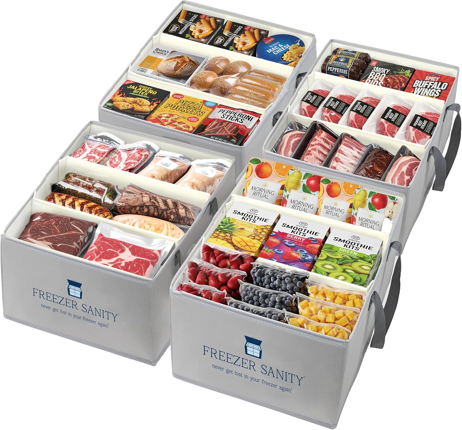The Original Chest Freezer Organizer Bins for Efficient Storage