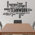 Teamwork Vinyl Wall Decal 48in x 28in - Office Inspiration Wall Art