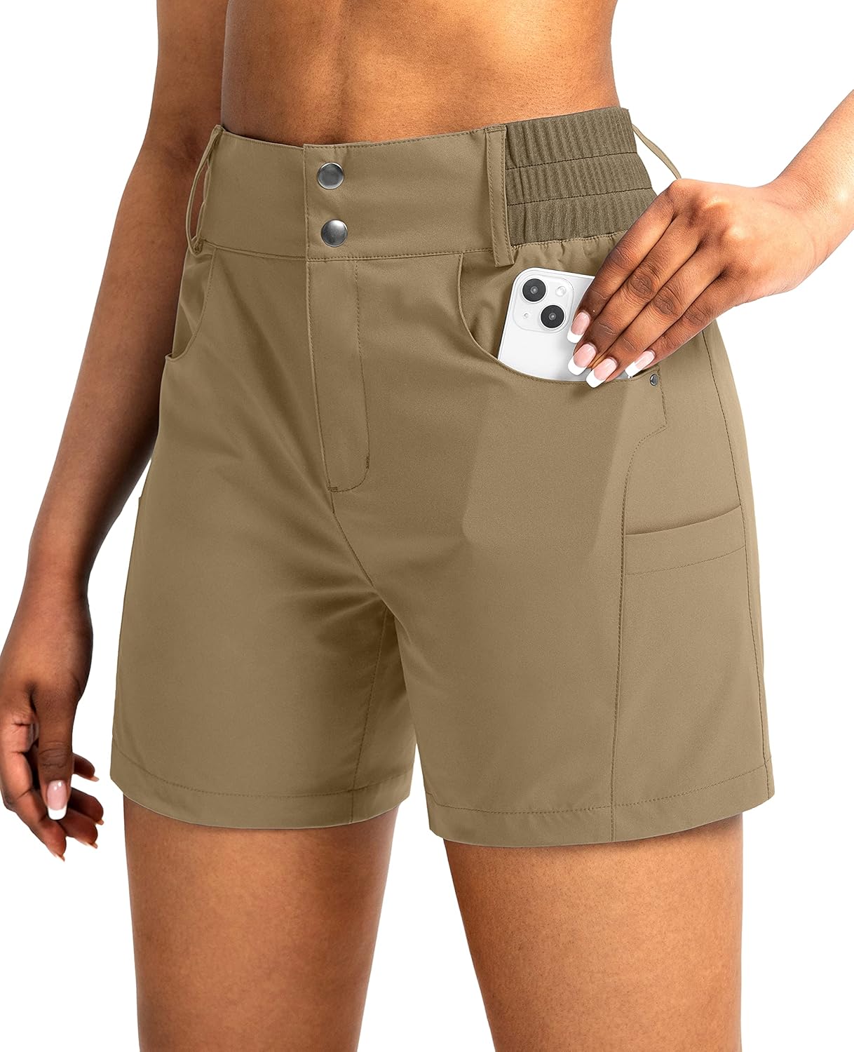 Viodia Women's 5in Hiking Golf Shorts with Pockets for Summer