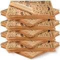 600 Pcs 12 x 12 in Deli Wax Paper Sheets Brown - Grease Resistant