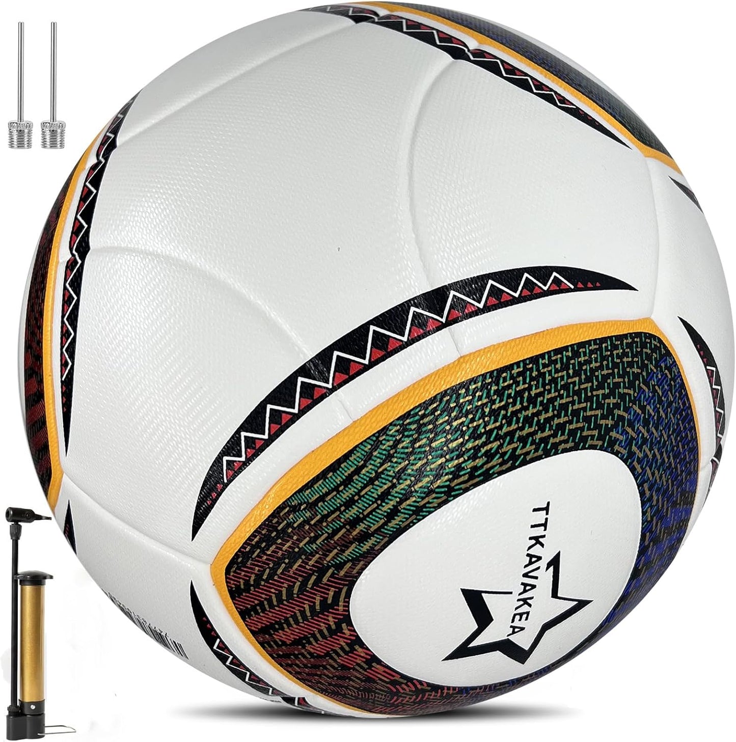Size 5 Soccer Ball with Waterproof PU Leather for Training