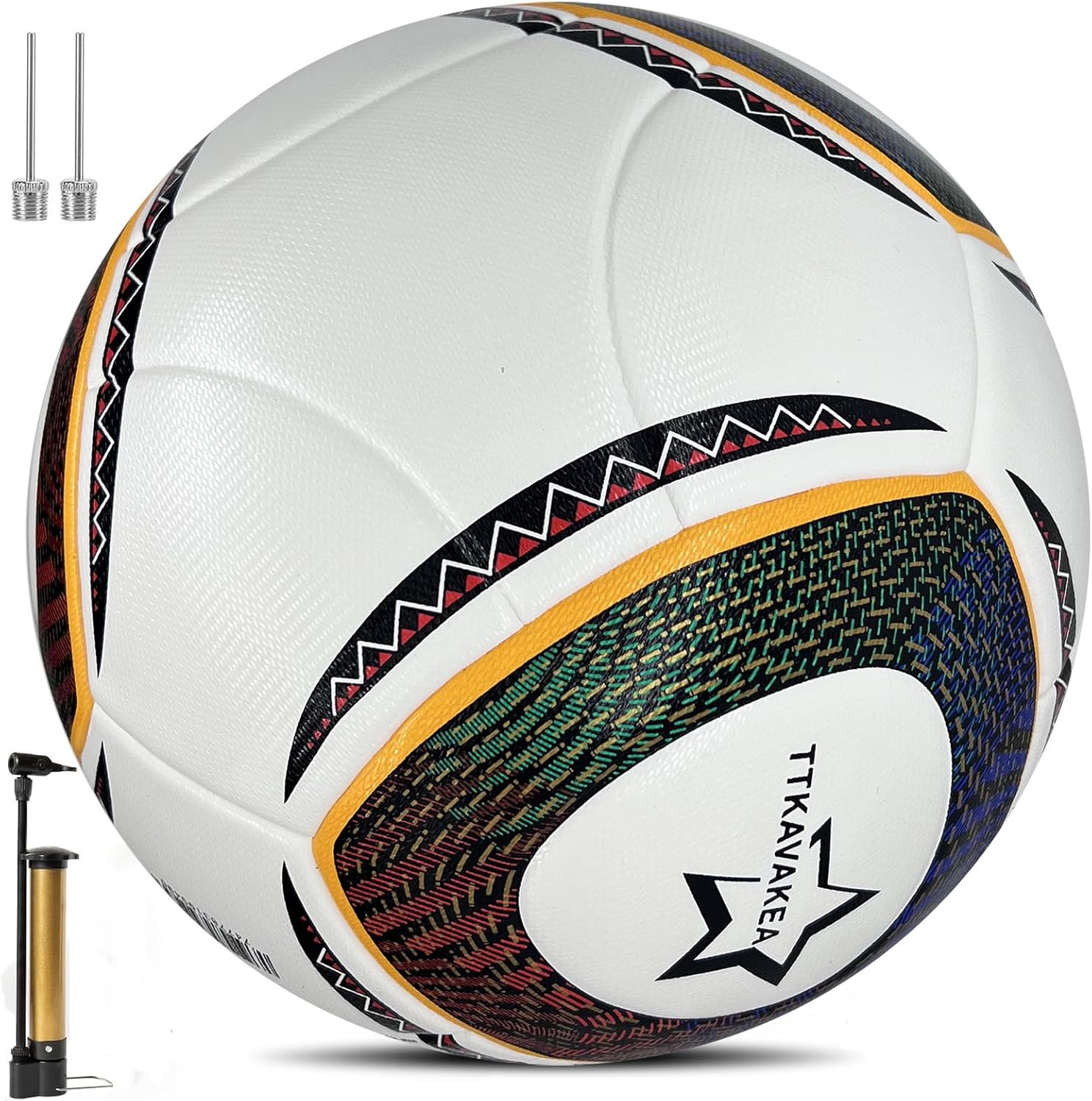 Size 5 Soccer Ball with Waterproof PU Leather for Training