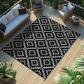 Favoyard Outdoor Rug 8x10 ft Waterproof Reversible for Patio