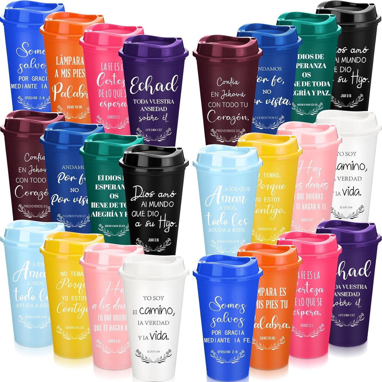 Zhehao Spanish Christian Coffee Cups for Travel and Gifts