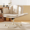 Criss Cross Chair with Wheels & Armrests - Wide Adjustable Vanity
