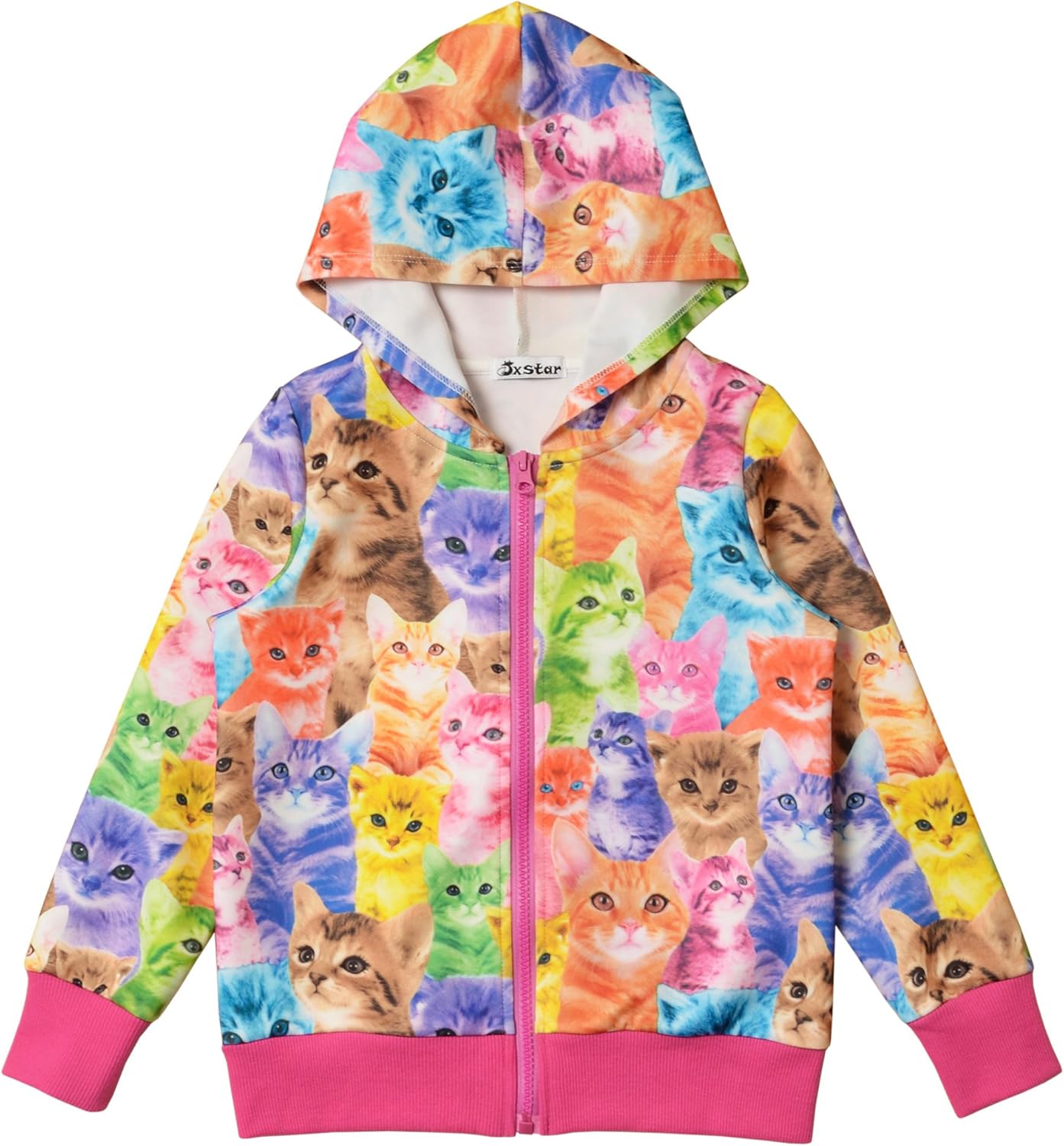 Magical Girls Zip Hoodie with Pockets by Jxstar