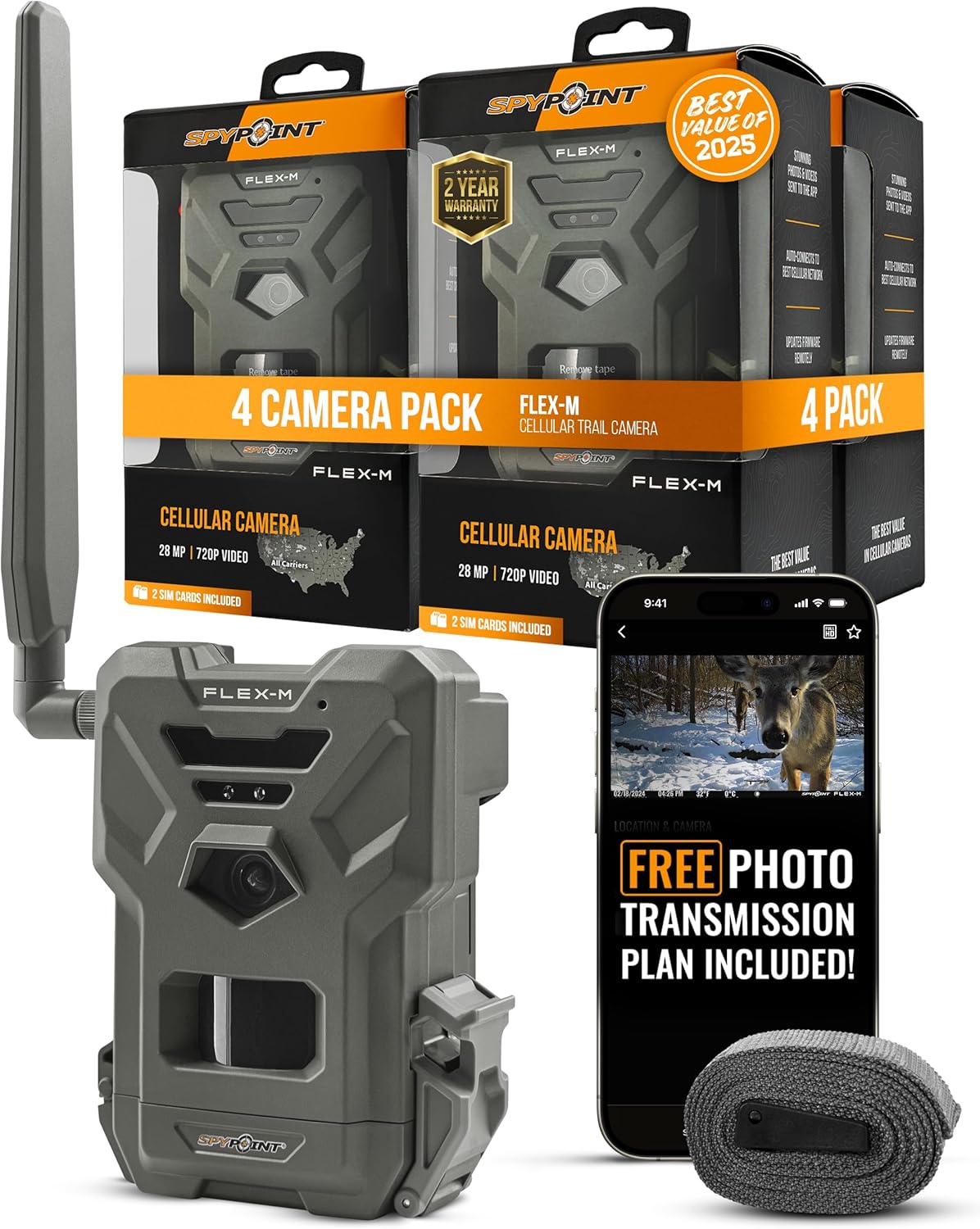 SPYPOINT Flex-M Cellular Trail Camera for Ultimate Hunting
