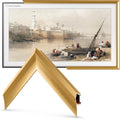 Pale Gold Alloy Prismatic Frame for Samsung The Frame TV