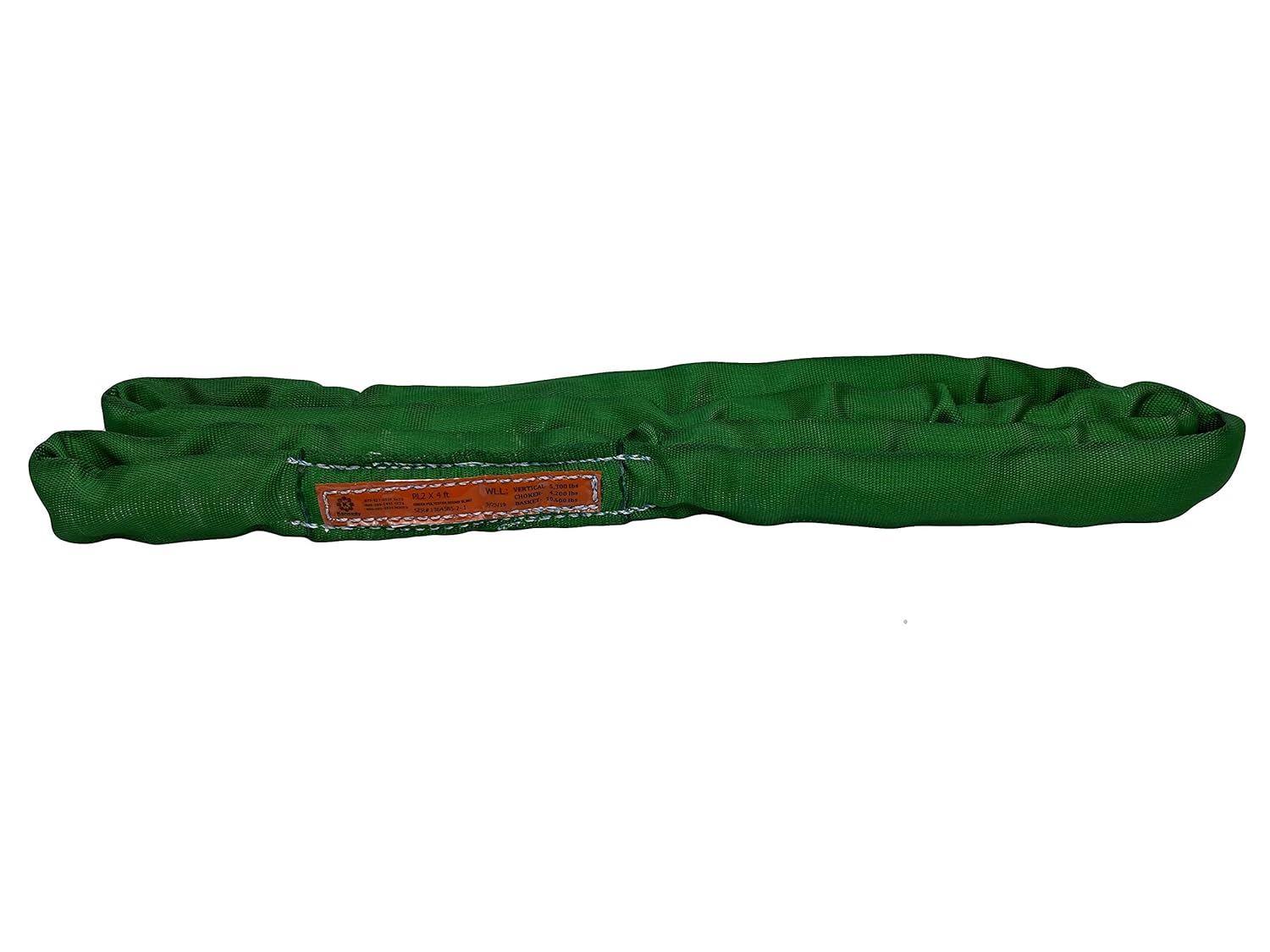 Power Lift PL2x7ft Green Polyester Round Sling for Heavy Loads