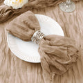 Nude Cheesecloth Napkins Set of 50 21in - Rustic Fall Table Linen