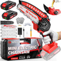 Electric Mini Chainsaw Battery Powered 6 in - Compact Trimming Tool