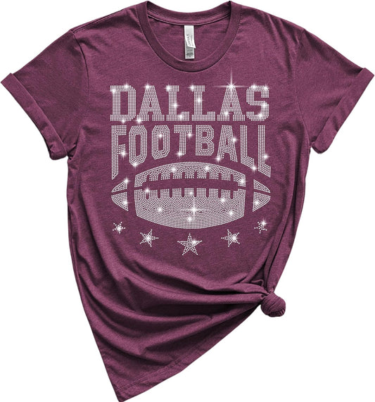Retro Style Dallas Texas Rhinestone Fan T-Shirts for Everyone