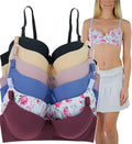 ToBeInStyle Womens Pack of 6 Padded Assorted Supportive Bras