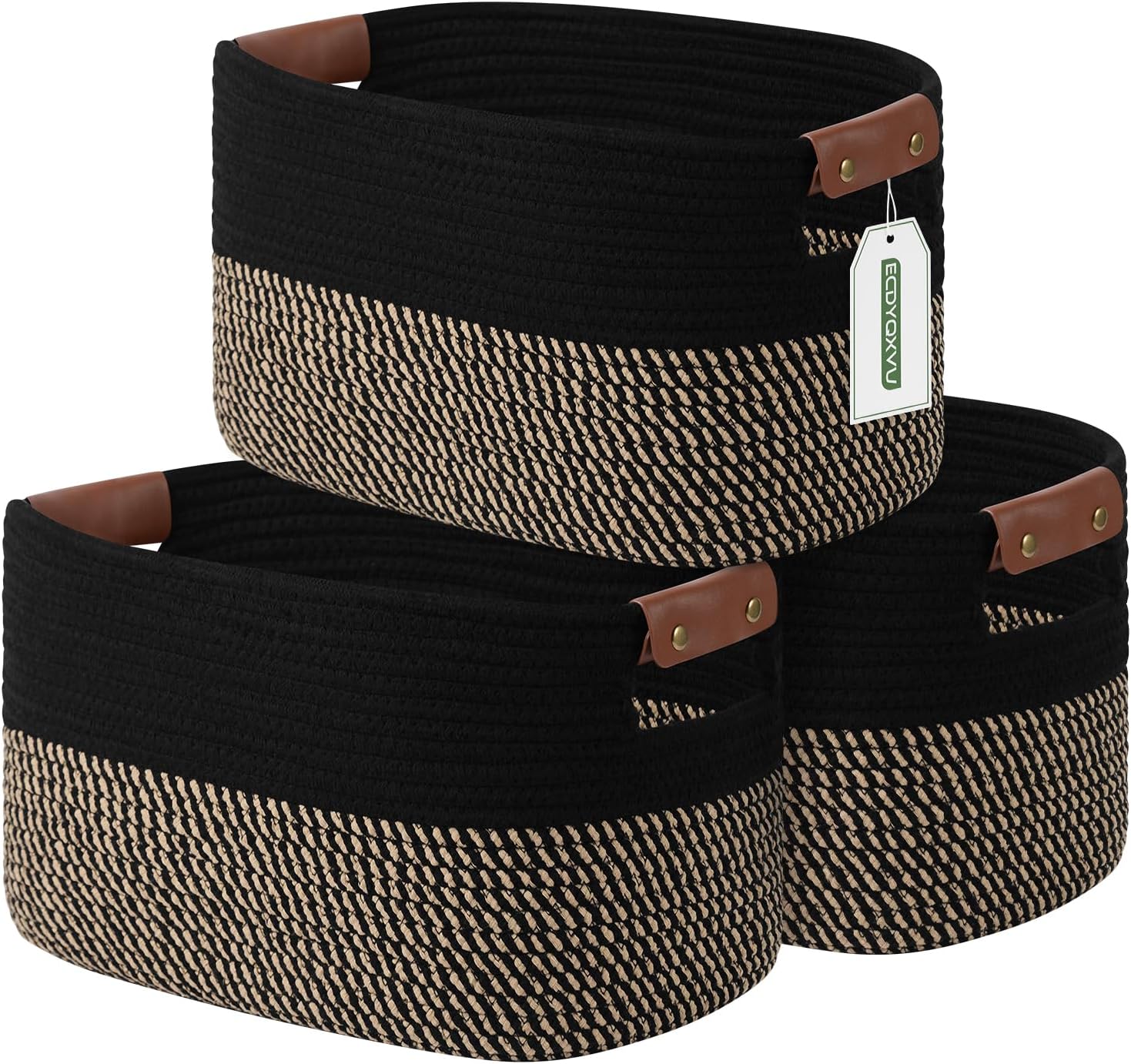 Cotton Rope Basket Set for Stylish Storage and Organization