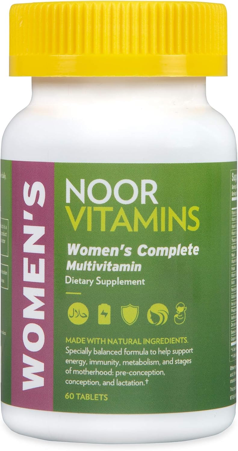 Noor Vitamins Halal Womens Multivitamin for Energy & Immunity