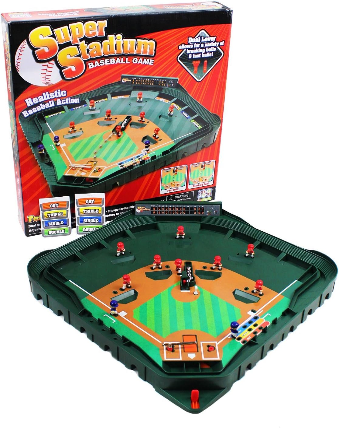 Game Zone Super Stadium Baseball Game - Realistic Fun for Kids