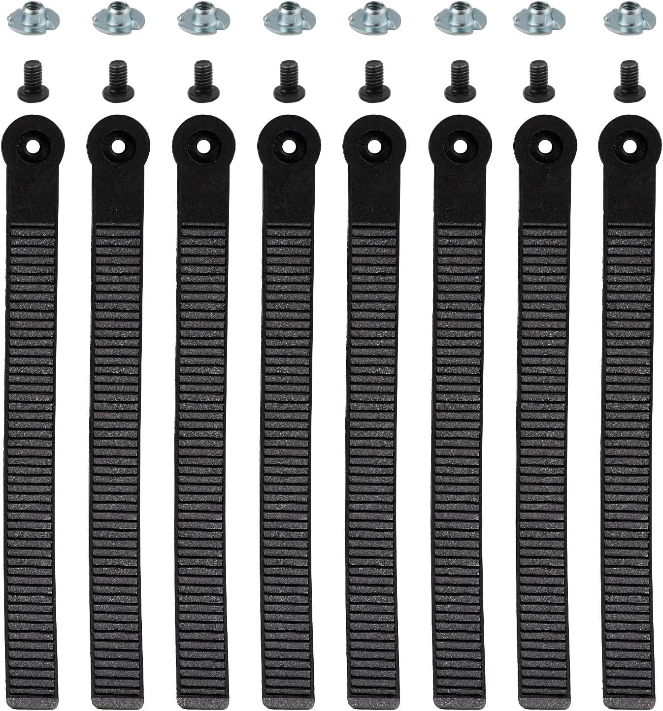 8-Pc Snowboard Ankle Binding Straps: Secure Replacement Straps
