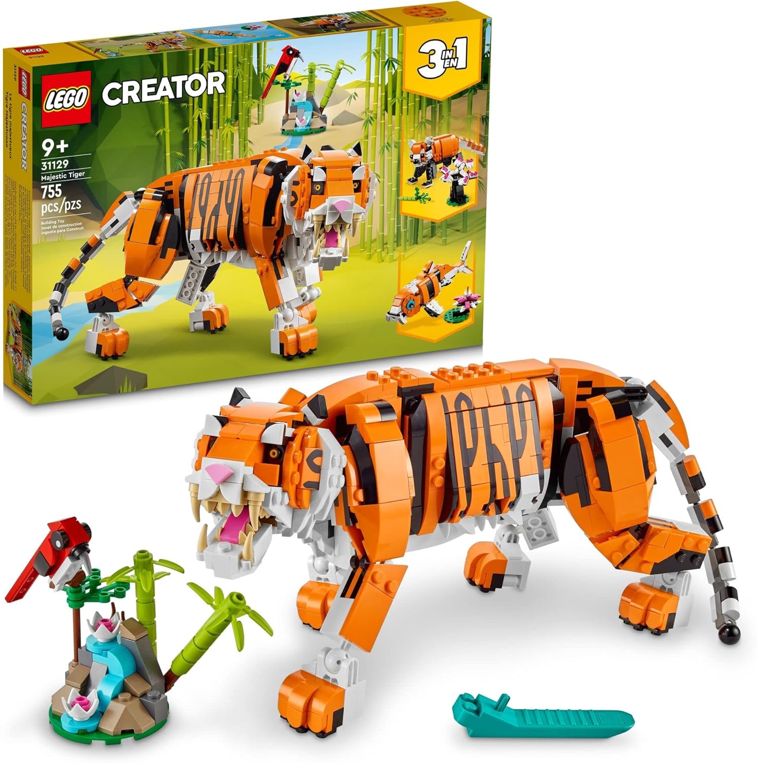 LEGO Creator 3 in 1 Majestic Tiger Building Set for Kids