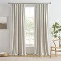 132 in Blackout Curtains Panels Set - Full Blackout Linen Look