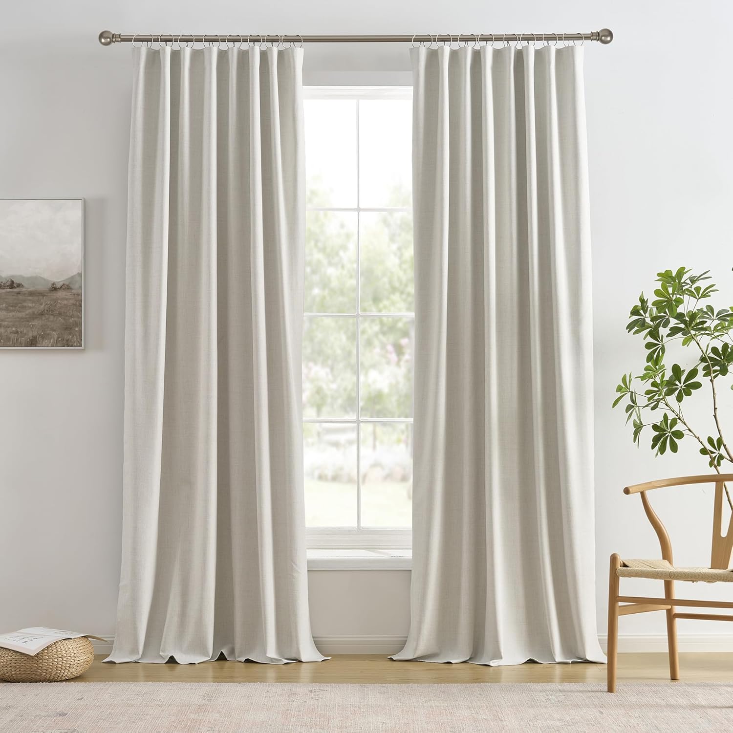 132 Inch Blackout Curtains Panels Set for Elegant Home Decor