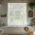 Cordless Vinyl Mini L Blinds 40in W x 72in H - Child Safe Light