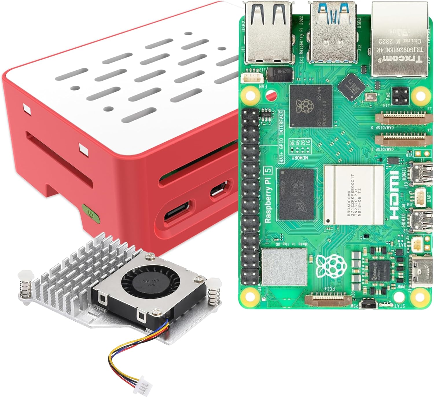 iRasptek Basic Kit for Raspberry Pi 5 with 8GB RAM and Case