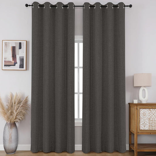 CUCRAF 100% Blackout Window Curtains for Total Darkness