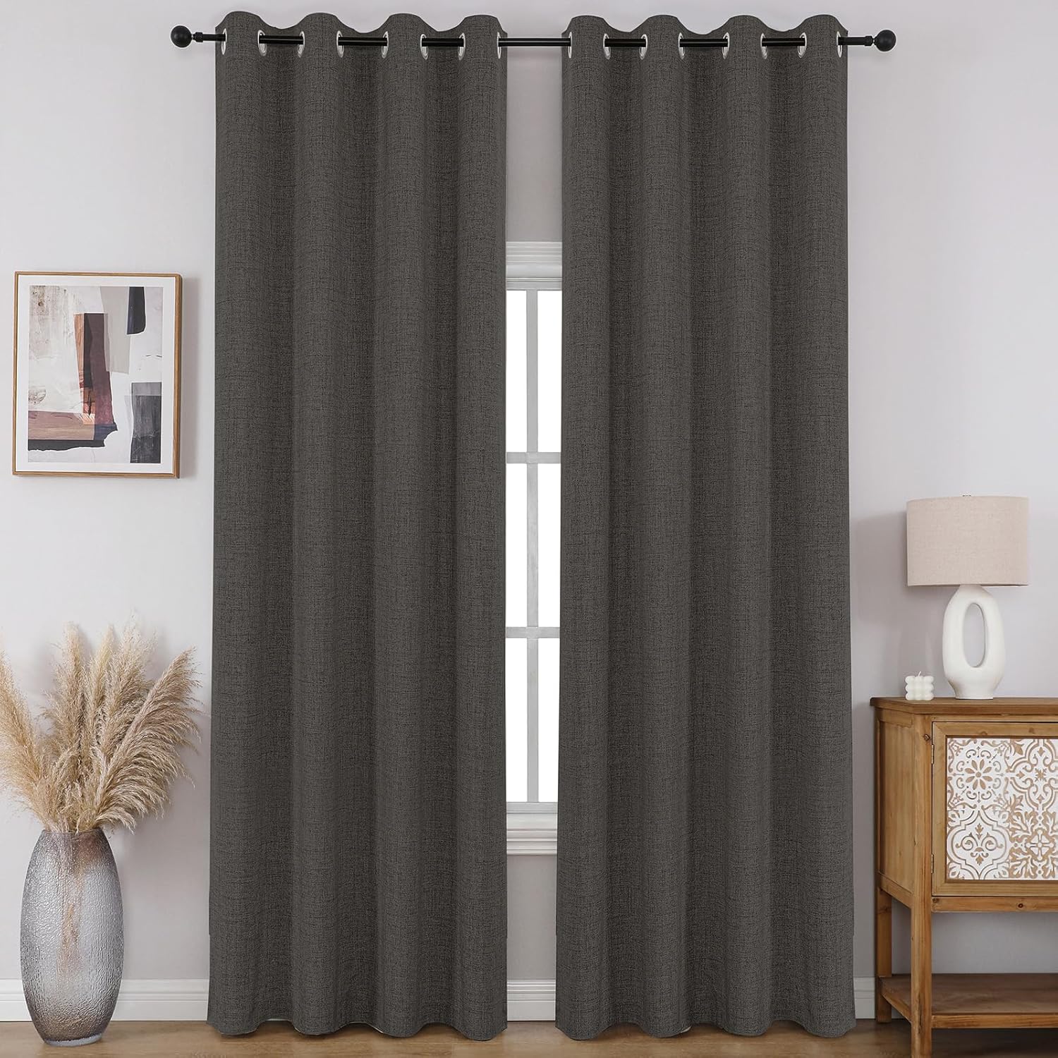 CUCRAF 100% Blackout Window Curtains for Total Darkness