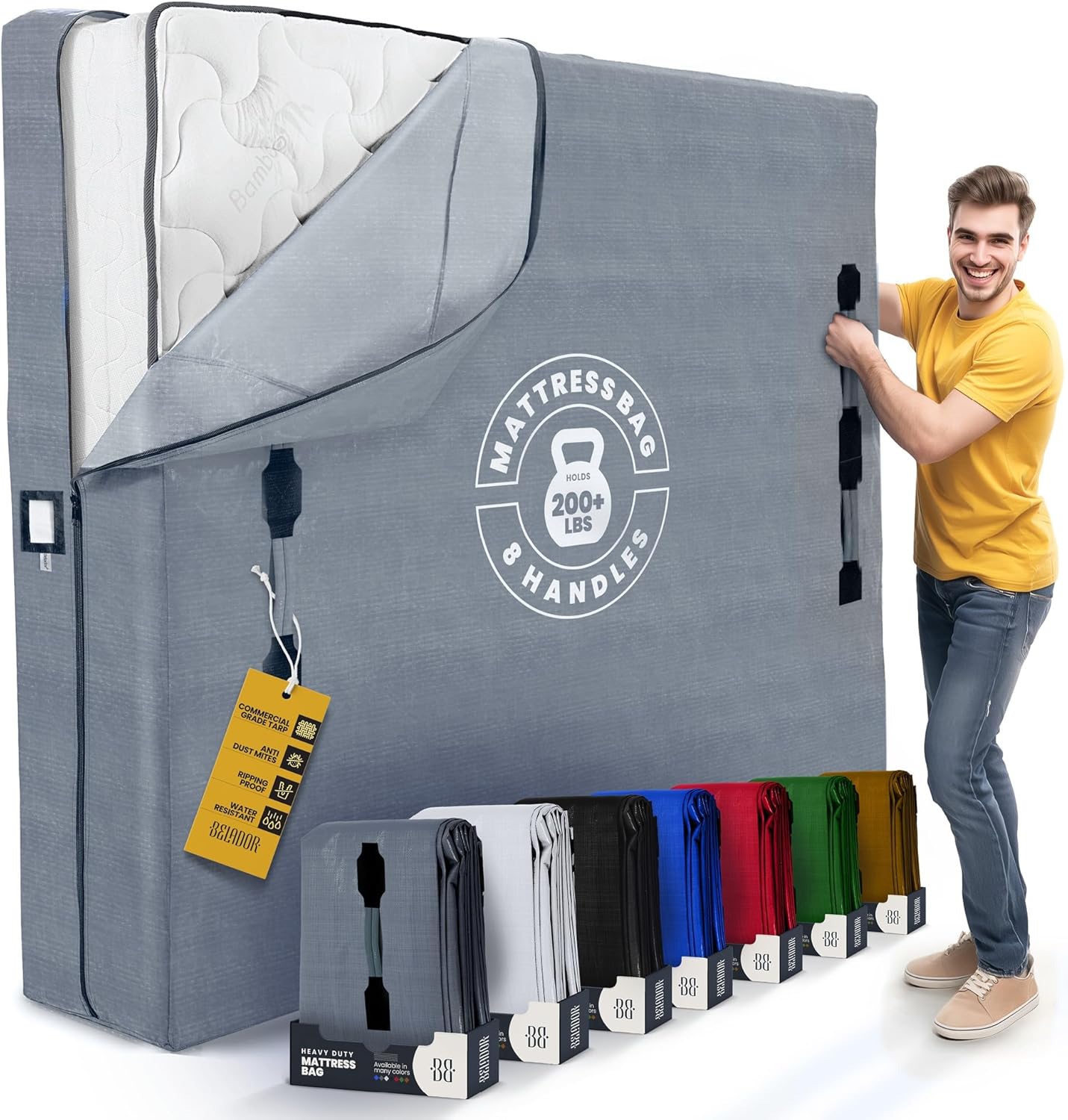 Mattress Bags for Moving - Extra-Thick Cali King Size Cover
