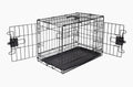Durable Foldable Metal Wire Dog Crate 22 in - Double Door