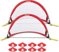 Poray Soccer Goal Pop Up Set of Two 4ft Goals - Portable Practice Nets