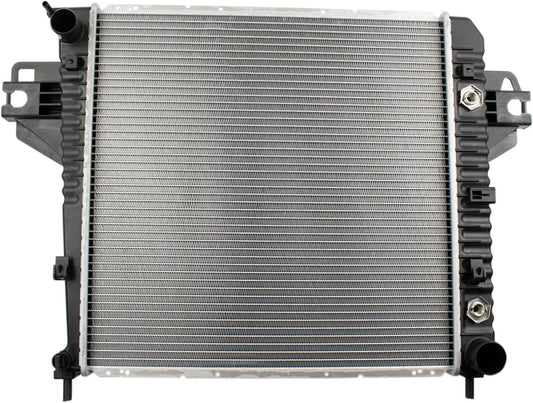 TRQ Radiator Assembly Aluminum Core for 02-06 Jeep Liberty