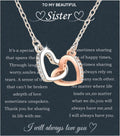 Sterling Silver Sister Necklaces for 2 - Big Sister Little Sister Gift