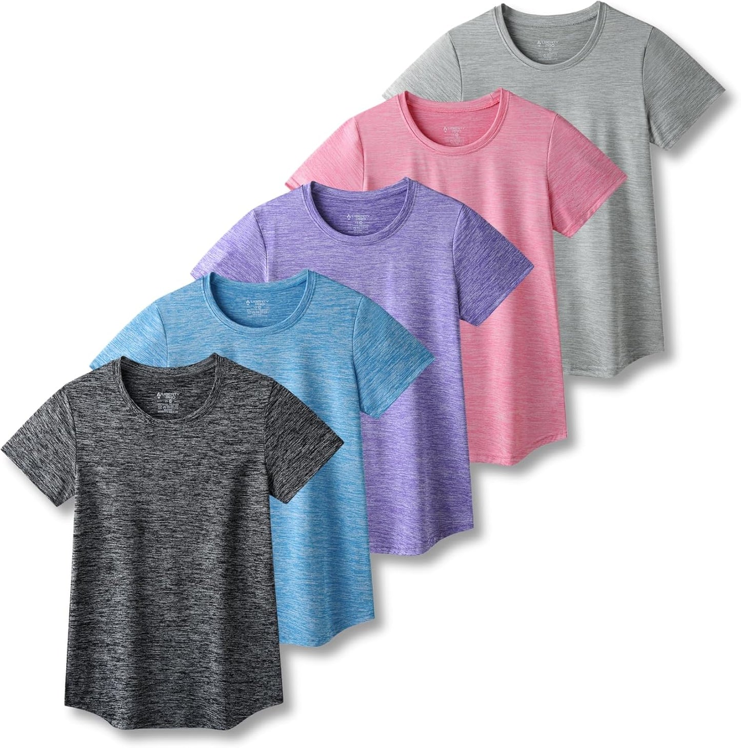 Women's Dry Fit Short Sleeve T Shirts for Gym Yoga Running