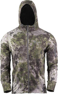 Kryptek Men's Camo Hoodie, Full Zip Comfort