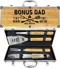 Bonus Dad BBQ Tool Set Gifts - Heavy Duty Grilling Accessories