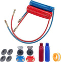 Air Brake Coiled Longtail Assembly 15FT Air Brake Line Coil