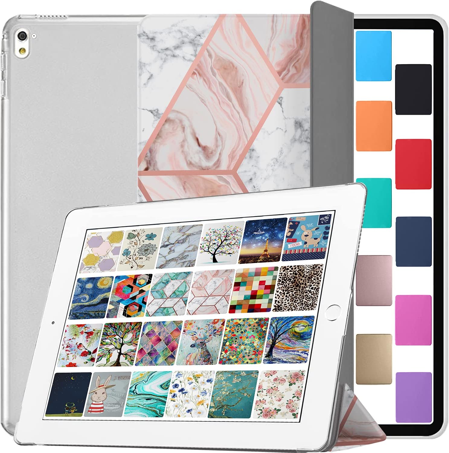 DuraSafe iPad Pro 9.7 Case - Marble Pink for 2016 Models