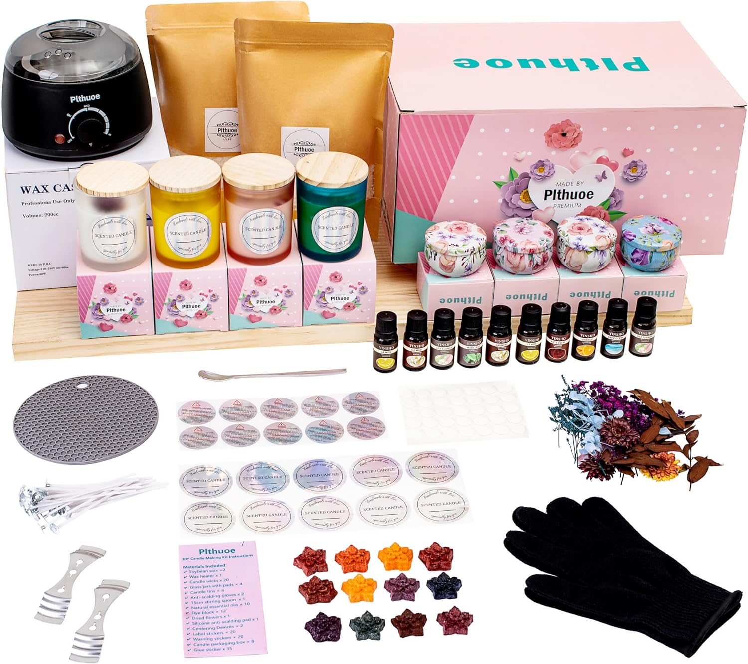 Candle Making Kit for Adults: DIY Scented Candle Supplies