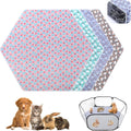Preboun 4 Pcs 47 in Guinea Pig Playpen Pad Waterproof Hexagon