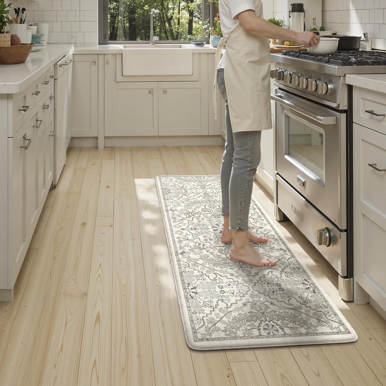 KIMODE Anti Fatigue Kitchen Mats for Comfort and Style