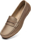 Women's Comfortable Lightweight Leather Penny Loafers (Style H634)